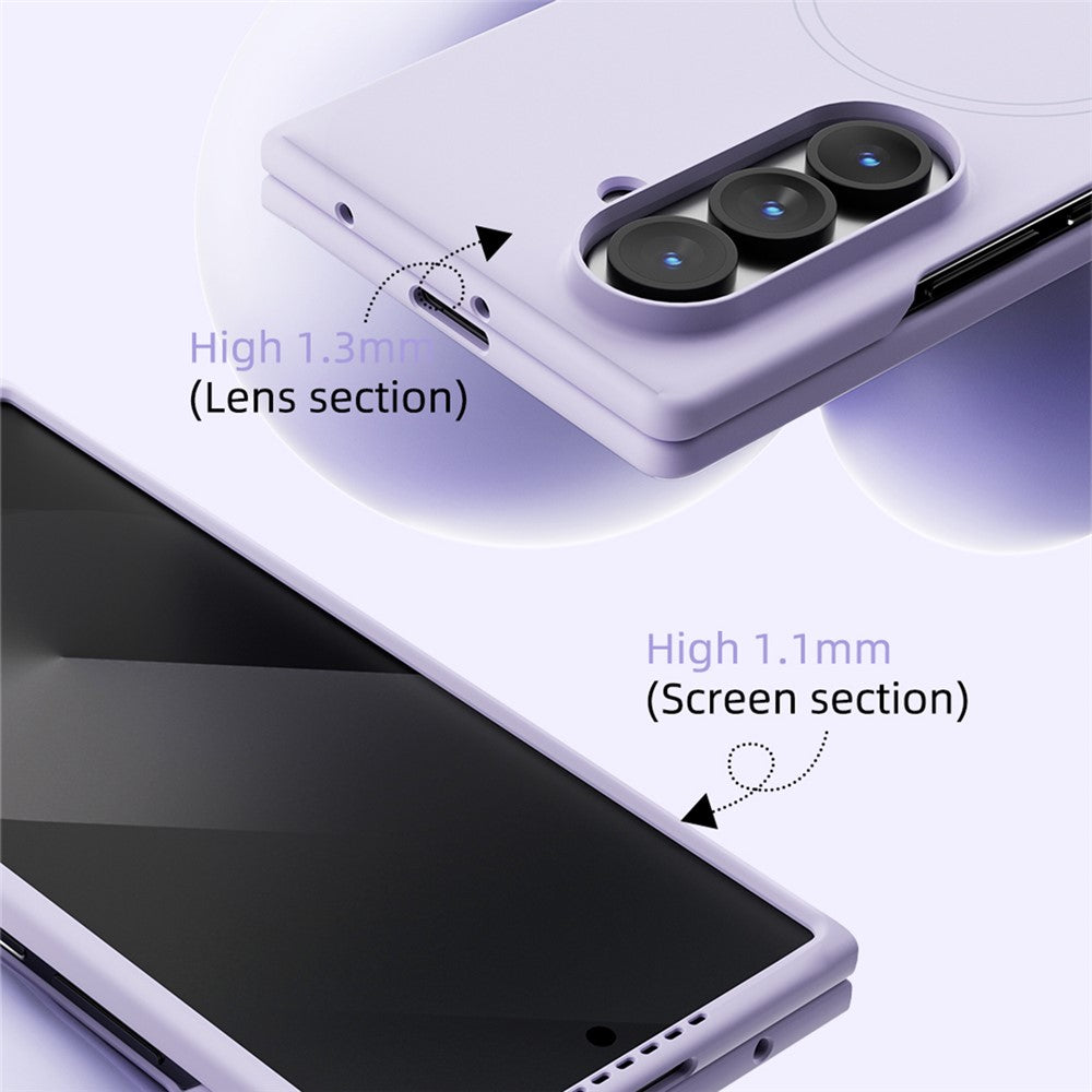 ABEEL For Samsung Galaxy Z Fold7 5G Magnetic Case Skin Touch Liquid Silicone Phone Back Cover