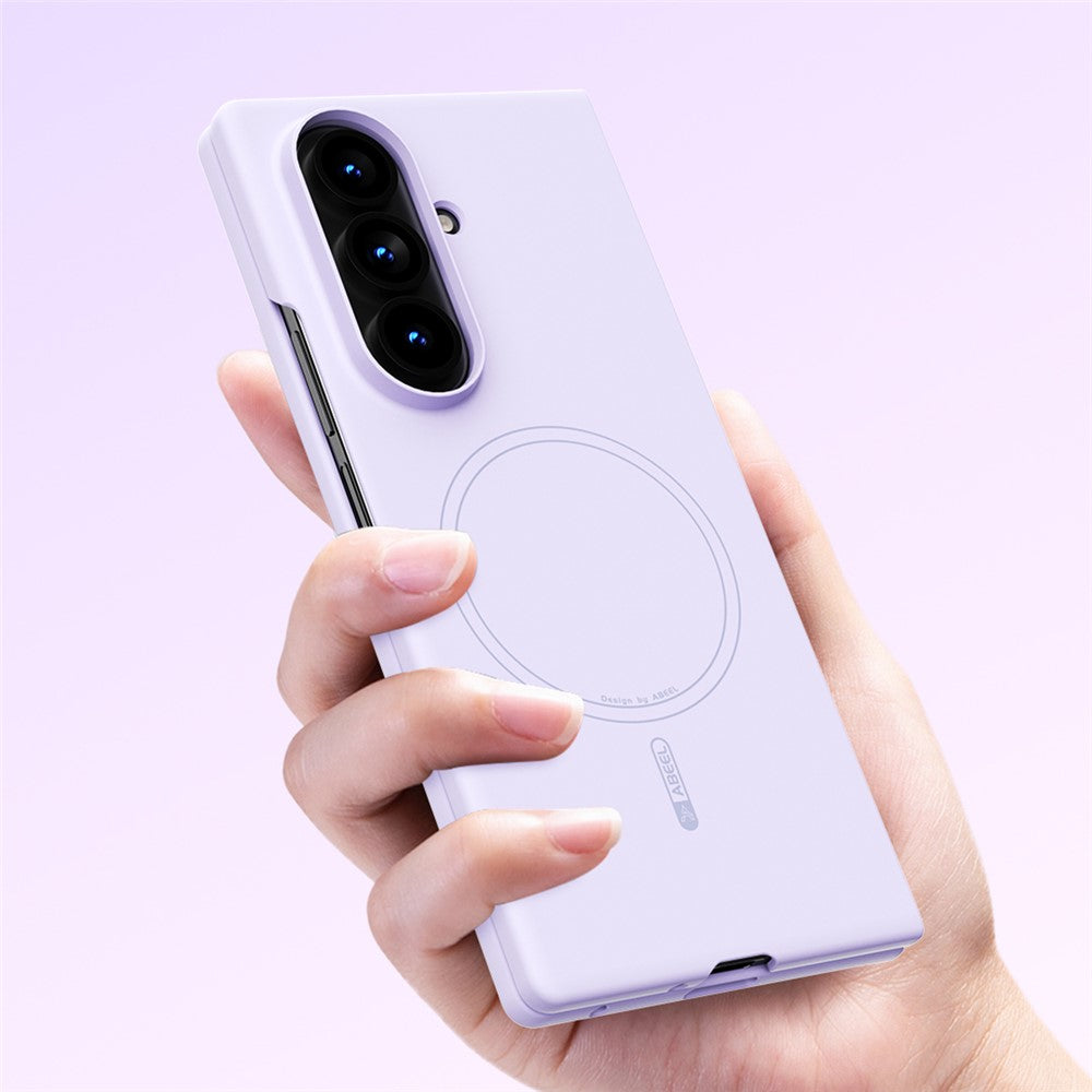 ABEEL For Samsung Galaxy Z Fold7 5G Magnetic Case Skin Touch Liquid Silicone Phone Back Cover