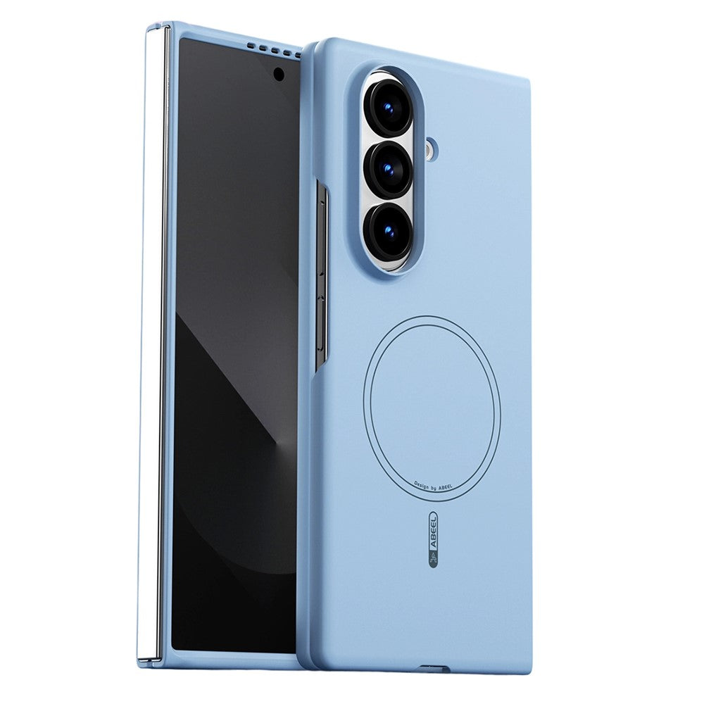 ABEEL For Samsung Galaxy Z Fold7 5G Magnetic Case Skin Touch Liquid Silicone Phone Back Cover