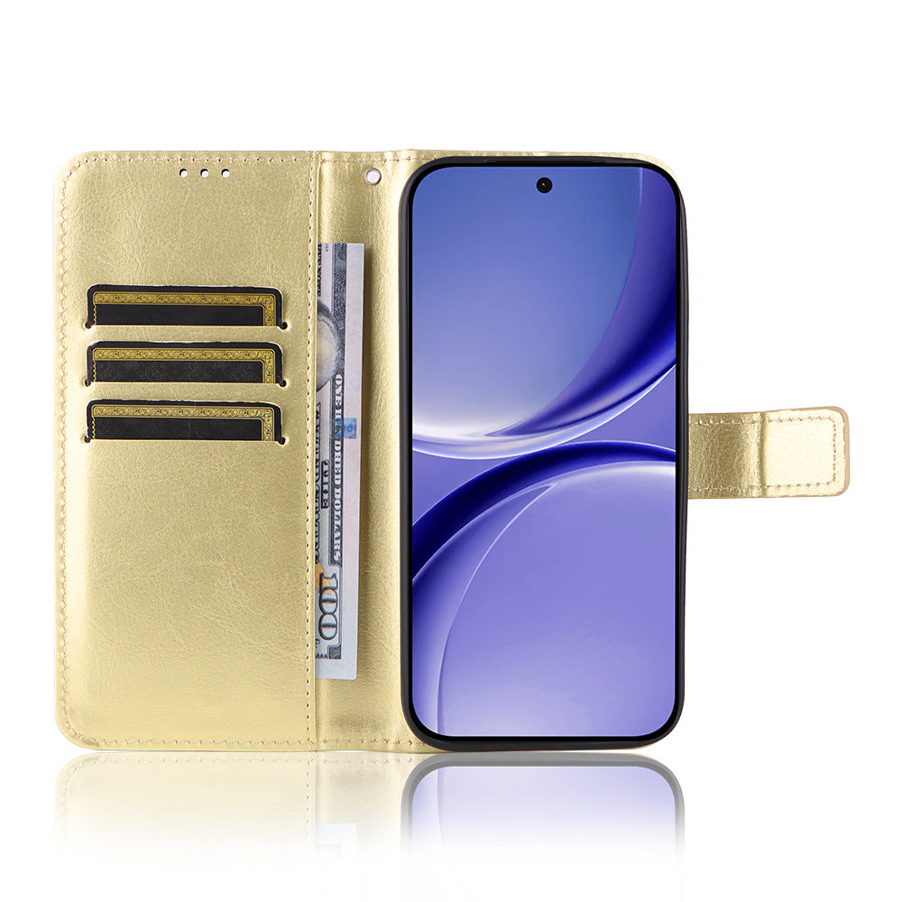 For Xiaomi Redmi Turbo 5 5G / Xiaomi Poco X8 Pro 5G PU Leather Case with Strap Crazy Horse Texture Phone Wallet Cover