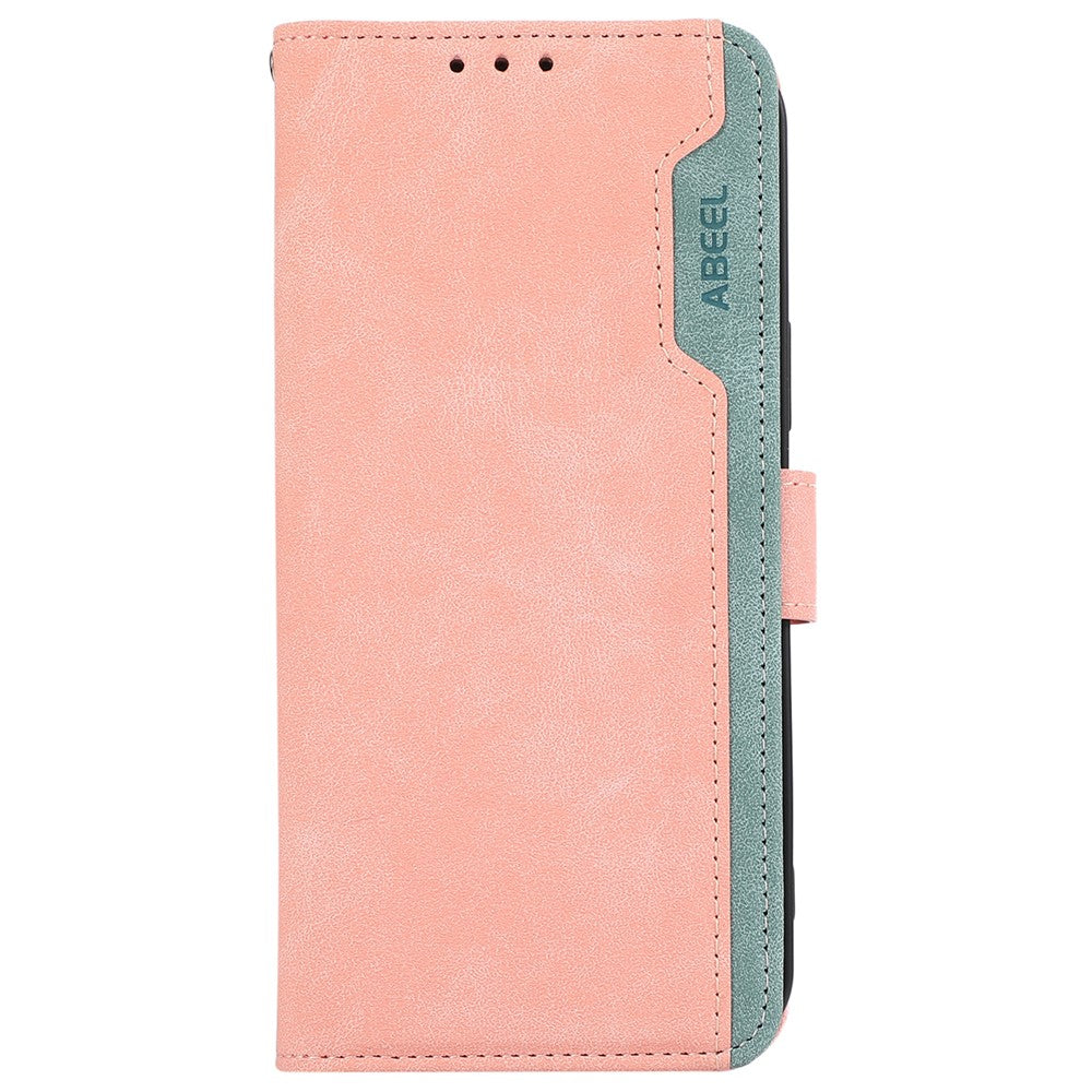 ABEEL For Honor X8d 4G Case Color Splicing Leather Flip Phone Cover RFID Blocking