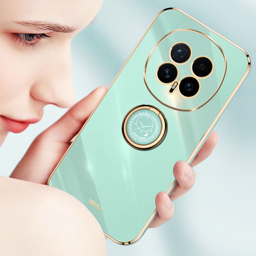 Honor Magic8 5G Handyhülle – Galvanisierte TPU-Rückseite, kratzfest, mit Ringständer