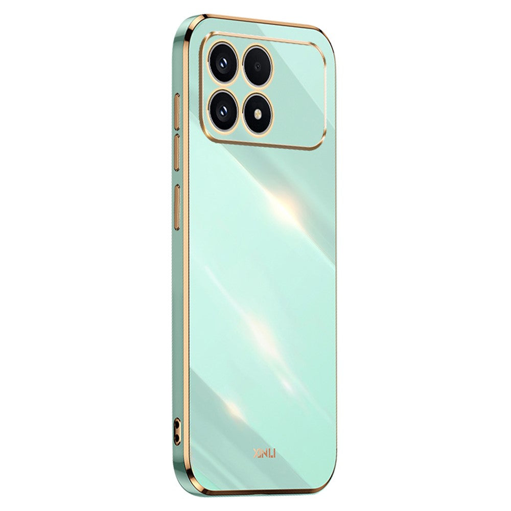 XINLI Phone Case For Xiaomi Poco F8 Pro 5G / Redmi K90 5G  Electroplating TPU Sweatproof Protection Phone Cover