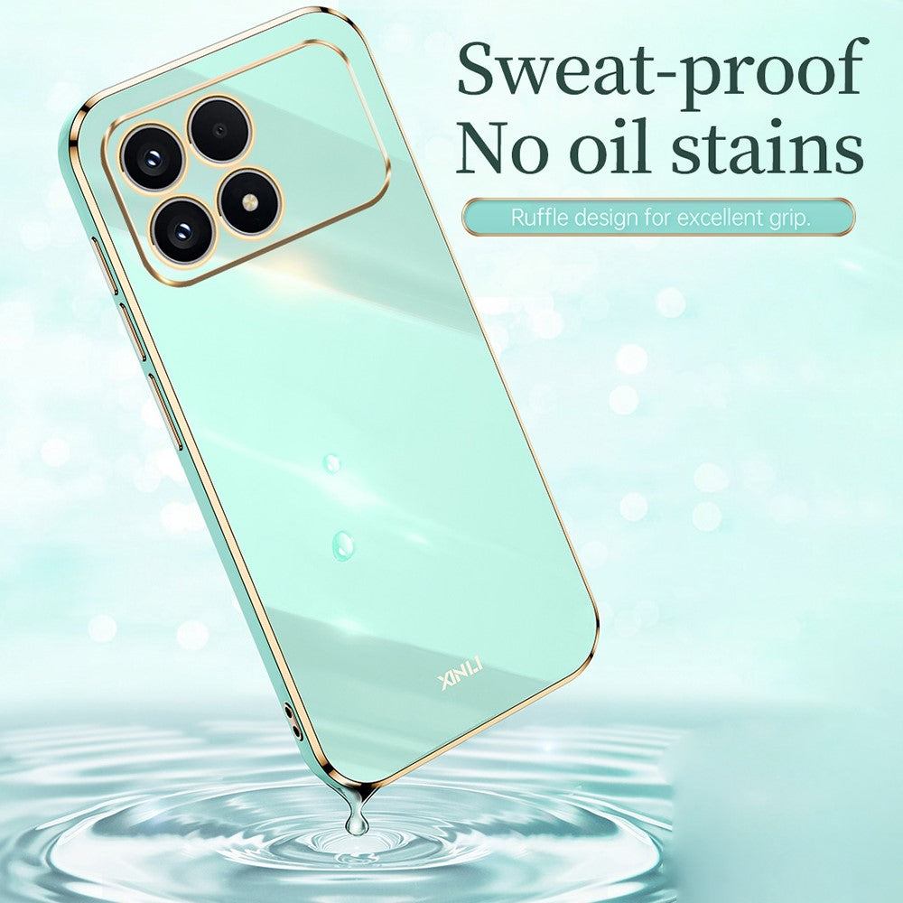 XINLI Phone Case For Xiaomi Poco F8 Pro 5G / Redmi K90 5G  Electroplating TPU Sweatproof Protection Phone Cover