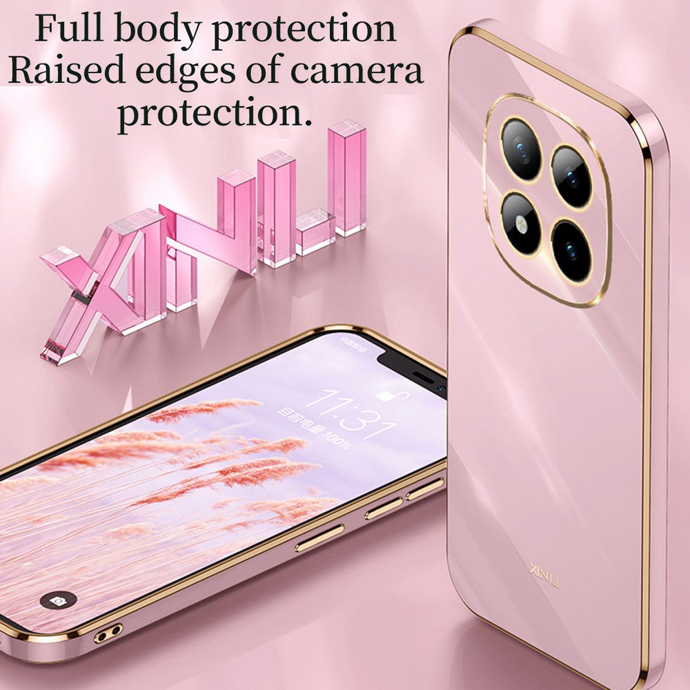 XINLI For Xiaomi Redmi Note 15 Pro 4G (Global) Phone Case Electroplating TPU Sweatproof Protection Phone Cover