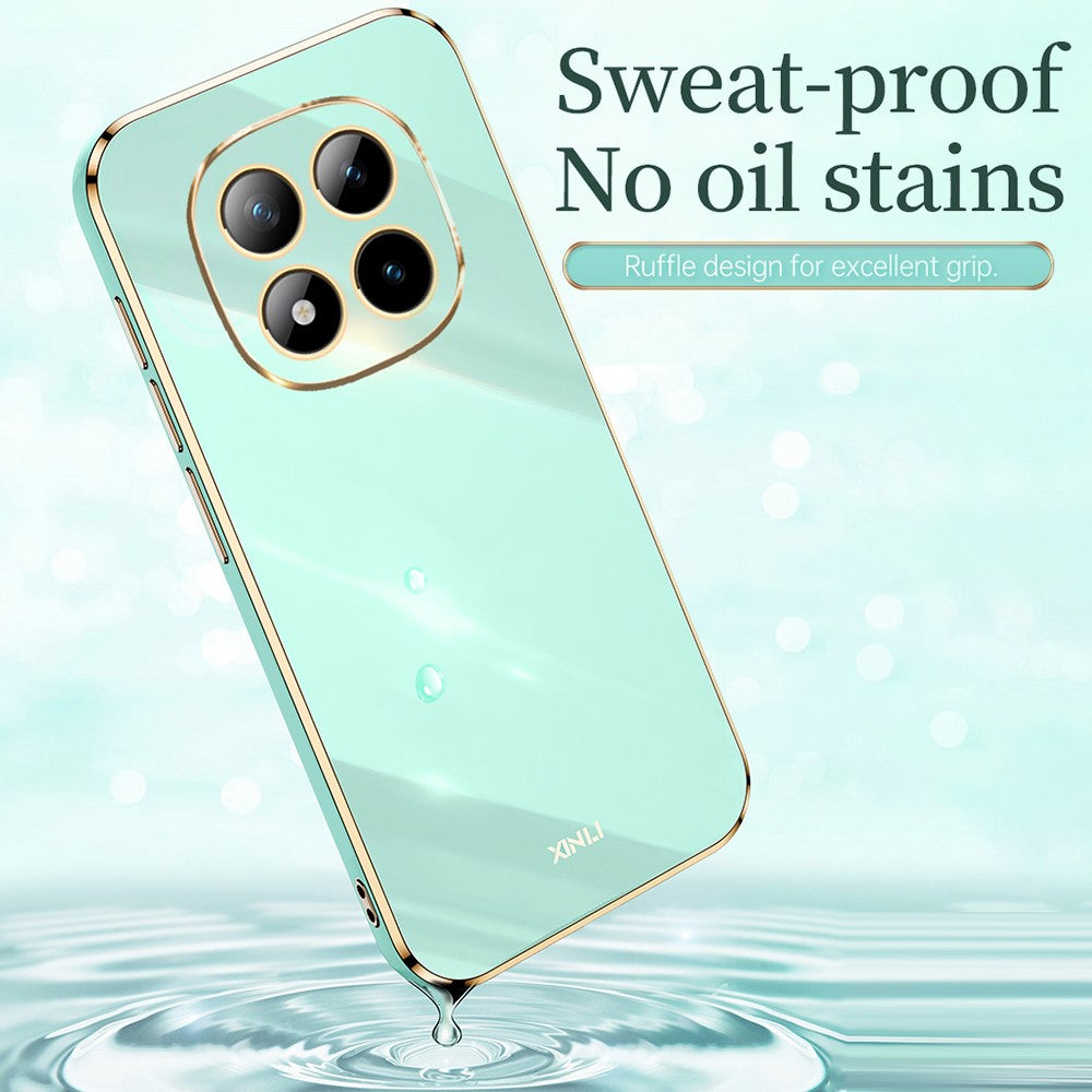 XINLI For Xiaomi Redmi Note 15 Pro 4G (Global) Phone Case Electroplating TPU Sweatproof Protection Phone Cover