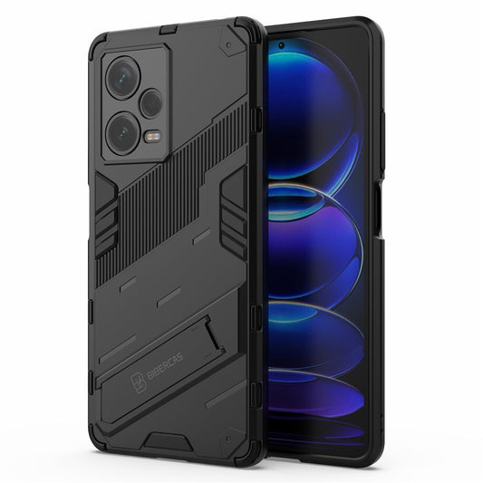 Xiaomi Redmi Note 12 Pro+ 5G Handyhülle – Harte PC + weiche TPU-, sturzsichere Kickstand