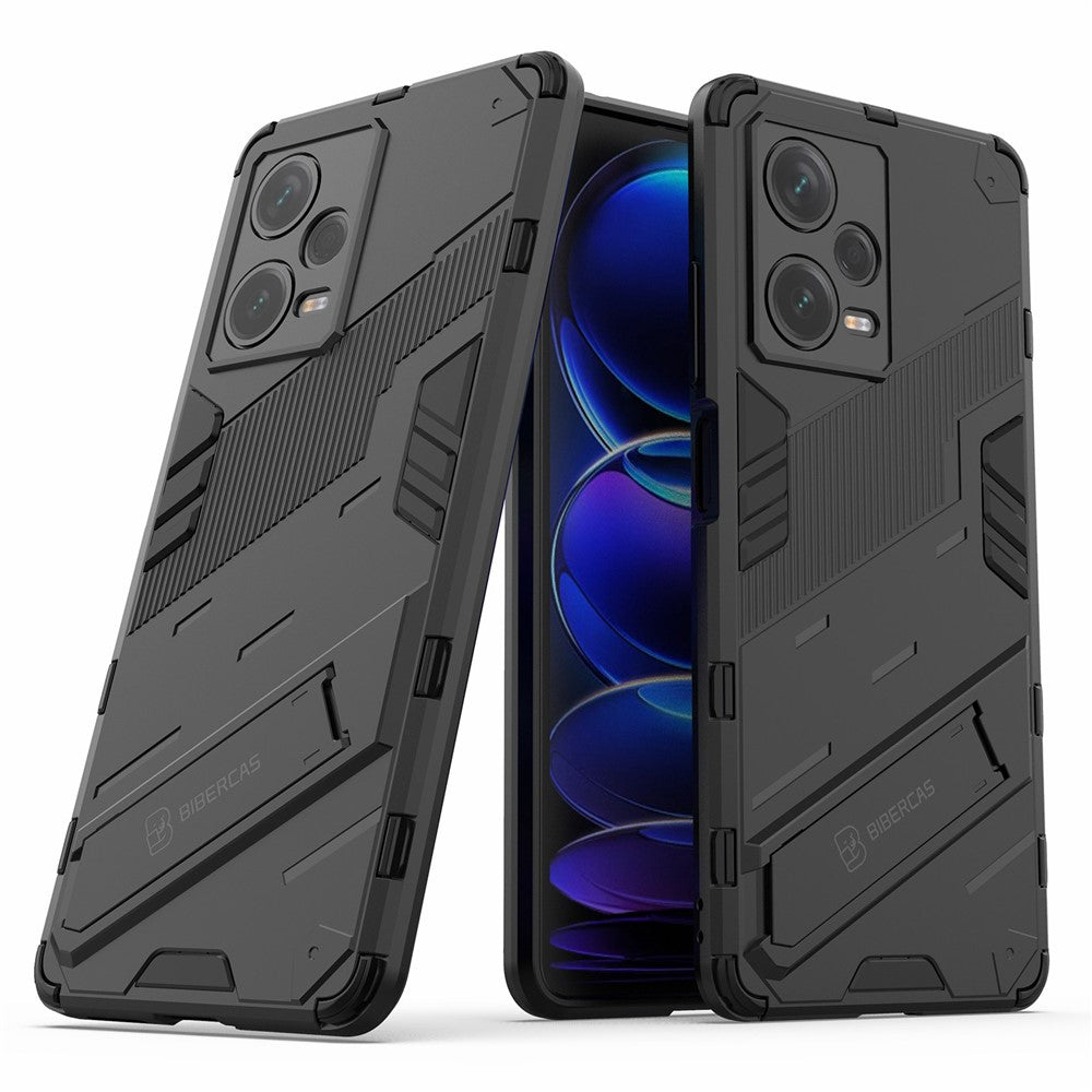 For Xiaomi Redmi Note 12 Pro+ 5G Hard PC+Soft TPU Phone Case Drop-proof Kickstand Protective Cover