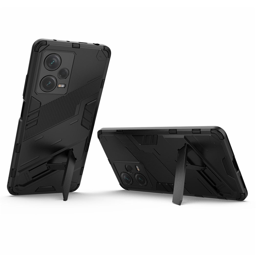 For Xiaomi Redmi Note 12 Pro+ 5G Hard PC+Soft TPU Phone Case Drop-proof Kickstand Protective Cover