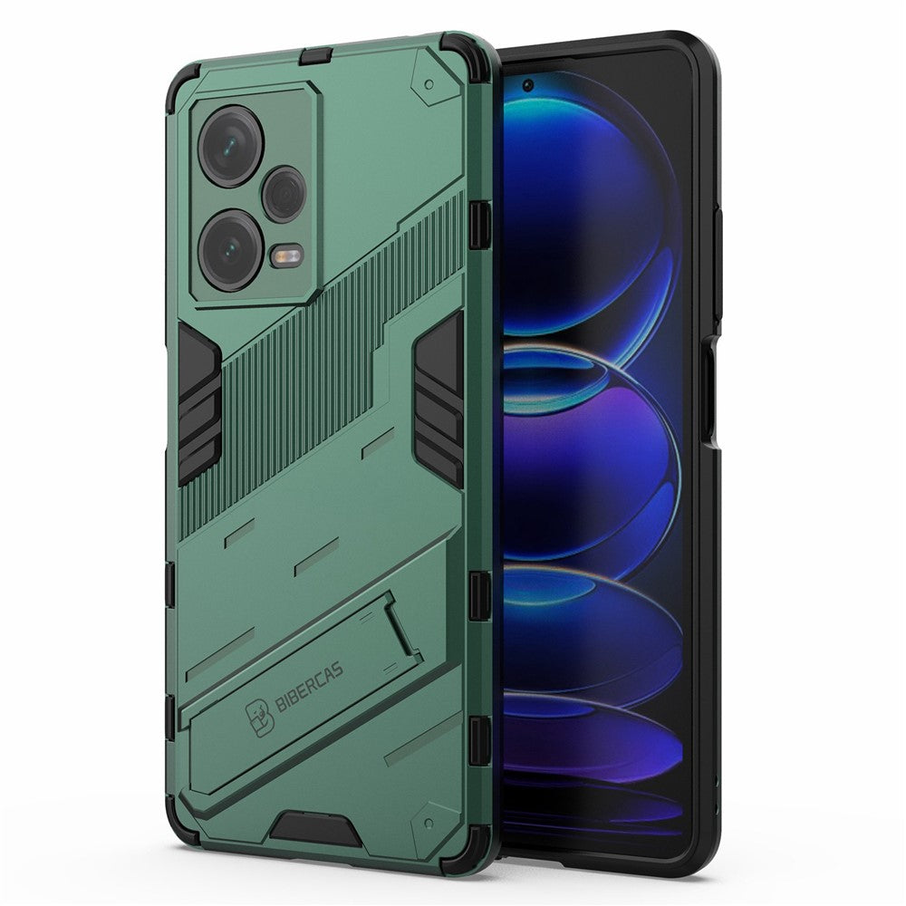 For Xiaomi Redmi Note 12 Pro+ 5G Hard PC+Soft TPU Phone Case Drop-proof Kickstand Protective Cover