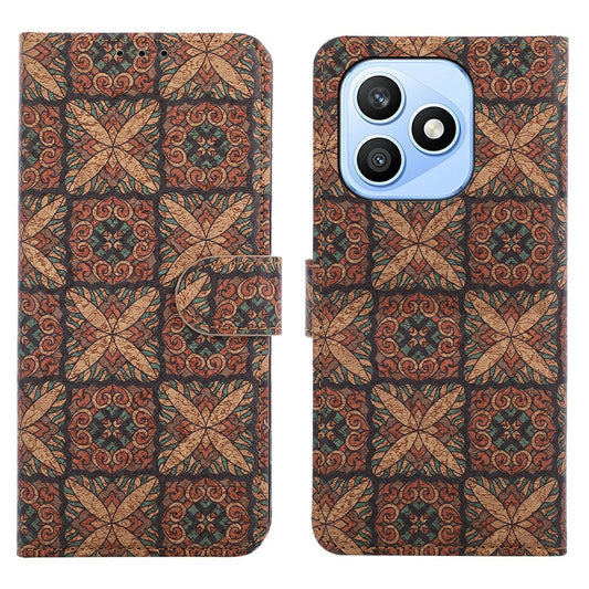 Honor X8d 4G Wallet-Handyhülle – Leder-Geldbörsenhülle im Bohème-Stil, aus TPU-PU, mit Ständer