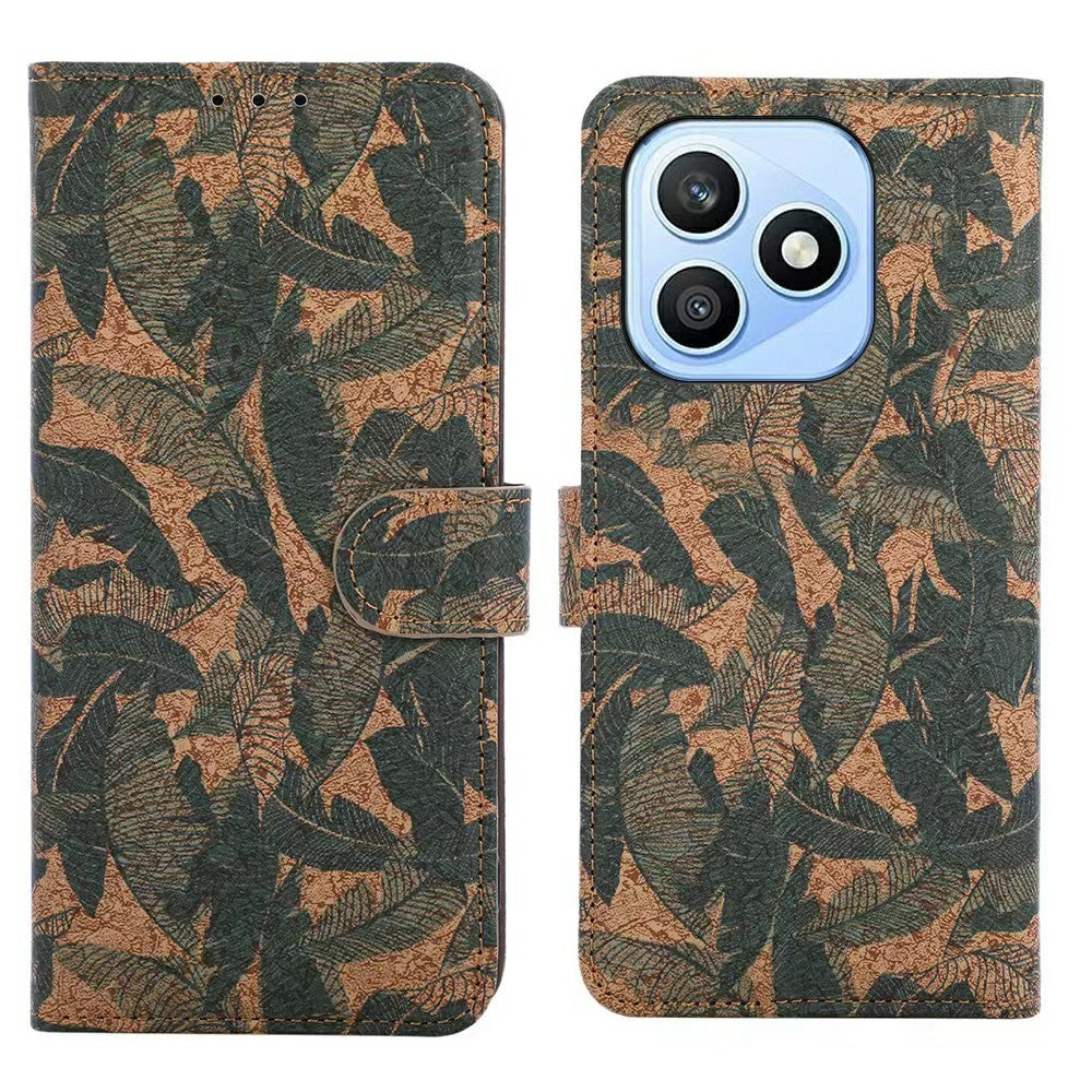 Honor X8d 4G Wallet-Handyhülle – Leder-Geldbörsenhülle im Bohème-Stil, aus TPU-PU, mit Ständer