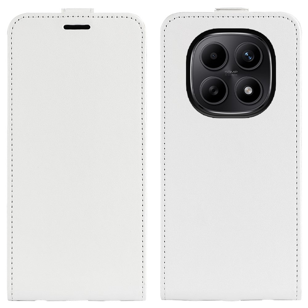 For Xiaomi Redmi Note 15 4G (Global) Case Crazy Horse Texture TPU + PU Leather Vertical Flip Phone Cover With Card Holder