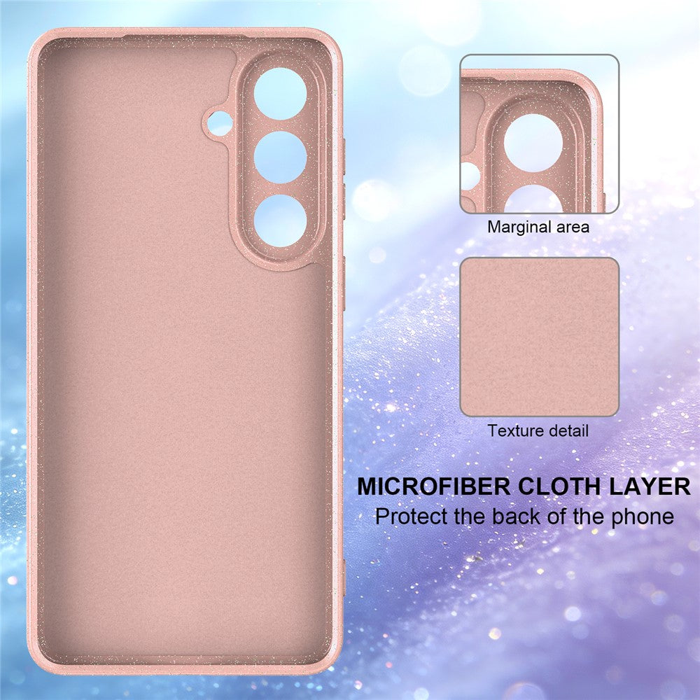 For Samsung Galaxy S26 Magnetic Case Glitter TPU Shockproof Phone Cover with Lanyard