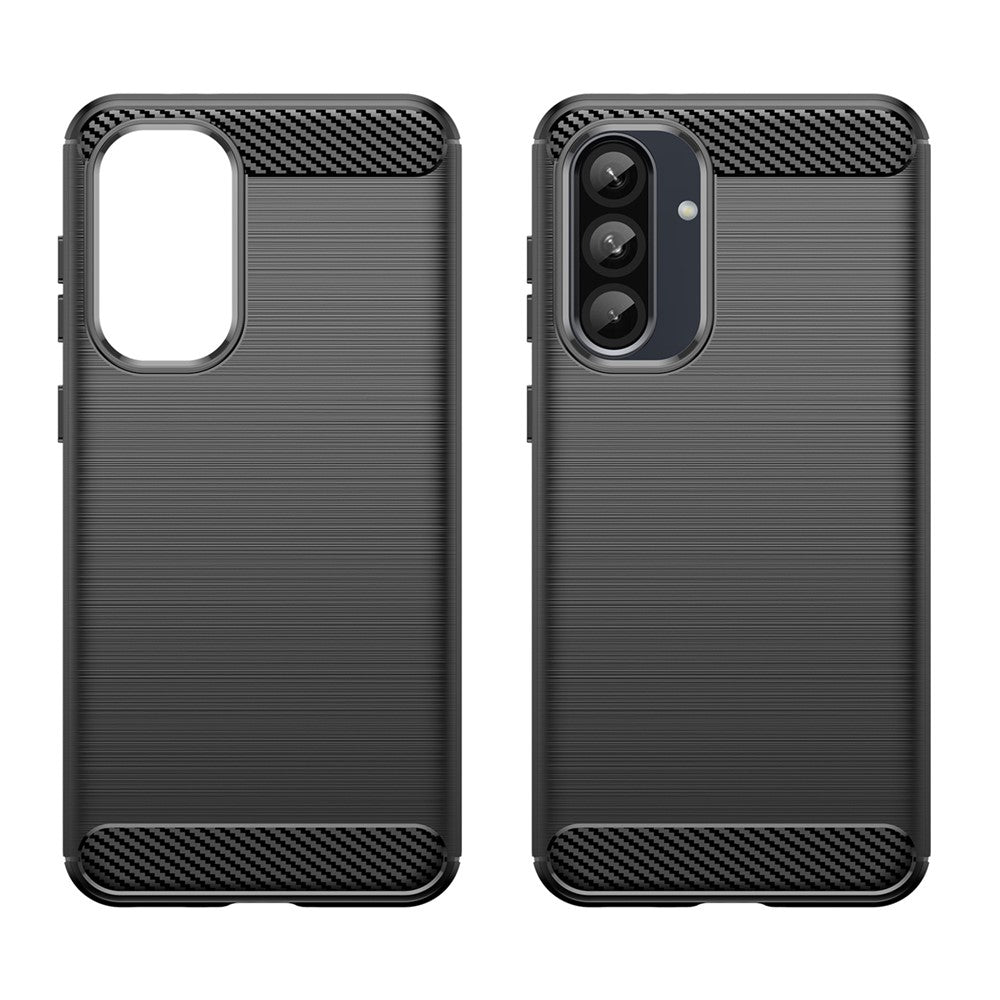 For Samsung Galaxy A37 5G TPU Case Carbon Fiber Texture Brushed Protective Phone Cover