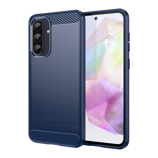 Galaxy A37 5G Handyhülle – TPU- mit Carbonfaser-Textur, gebürstete