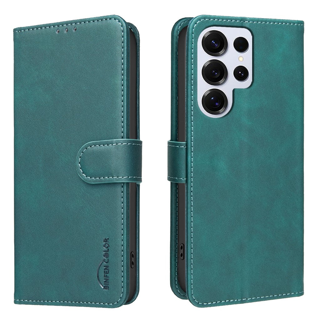 BINFEN COLOR BF37 for Samsung Galaxy S26 Ultra Case RFID Blocking Wallet Stand Leather Phone Cover