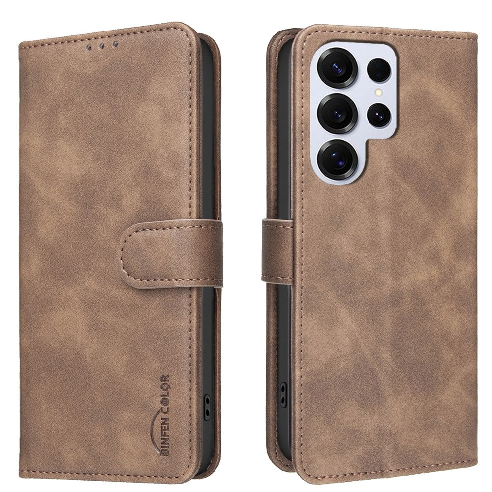 BINFEN COLOR BF37 for Samsung Galaxy S26 Ultra Case RFID Blocking Wallet Stand Leather Phone Cover