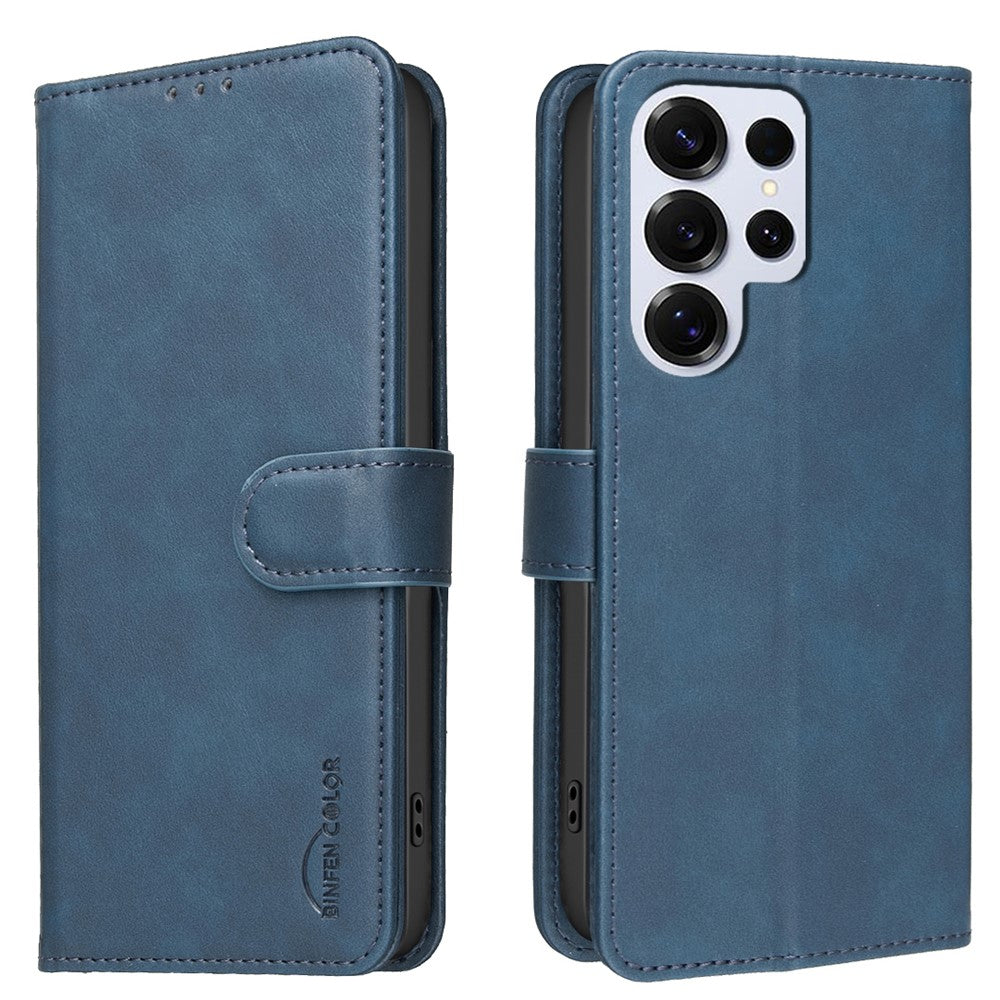 BINFEN COLOR BF37 for Samsung Galaxy S26 Ultra Case RFID Blocking Wallet Stand Leather Phone Cover
