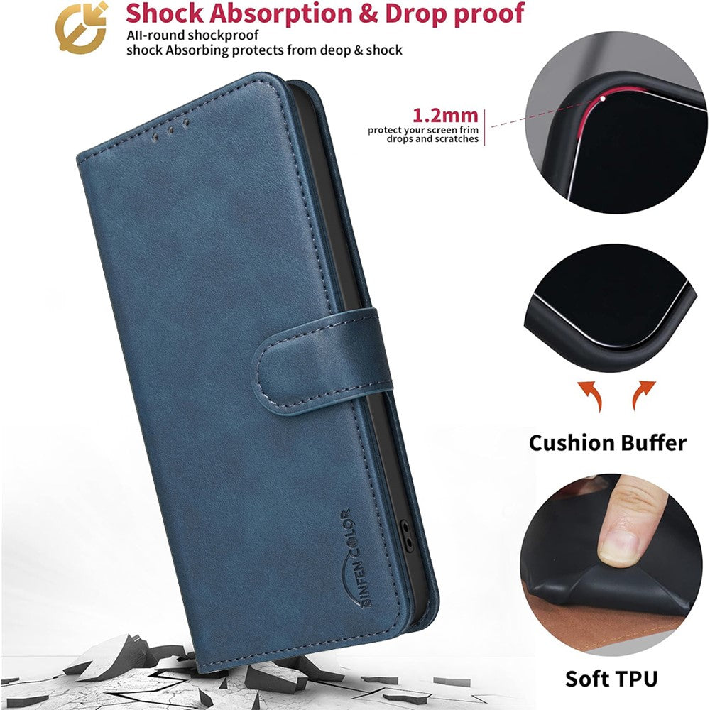 BINFEN COLOR BF37 for Samsung Galaxy S26 Ultra Case RFID Blocking Wallet Stand Leather Phone Cover