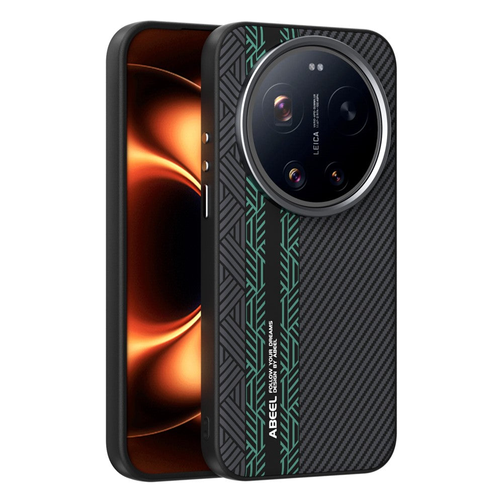 Xiaomi 17 Ultra 5G – Magnetische Handyhülle aus Aluminiumlegierung, Kunststoff, PU-Leder und TPU