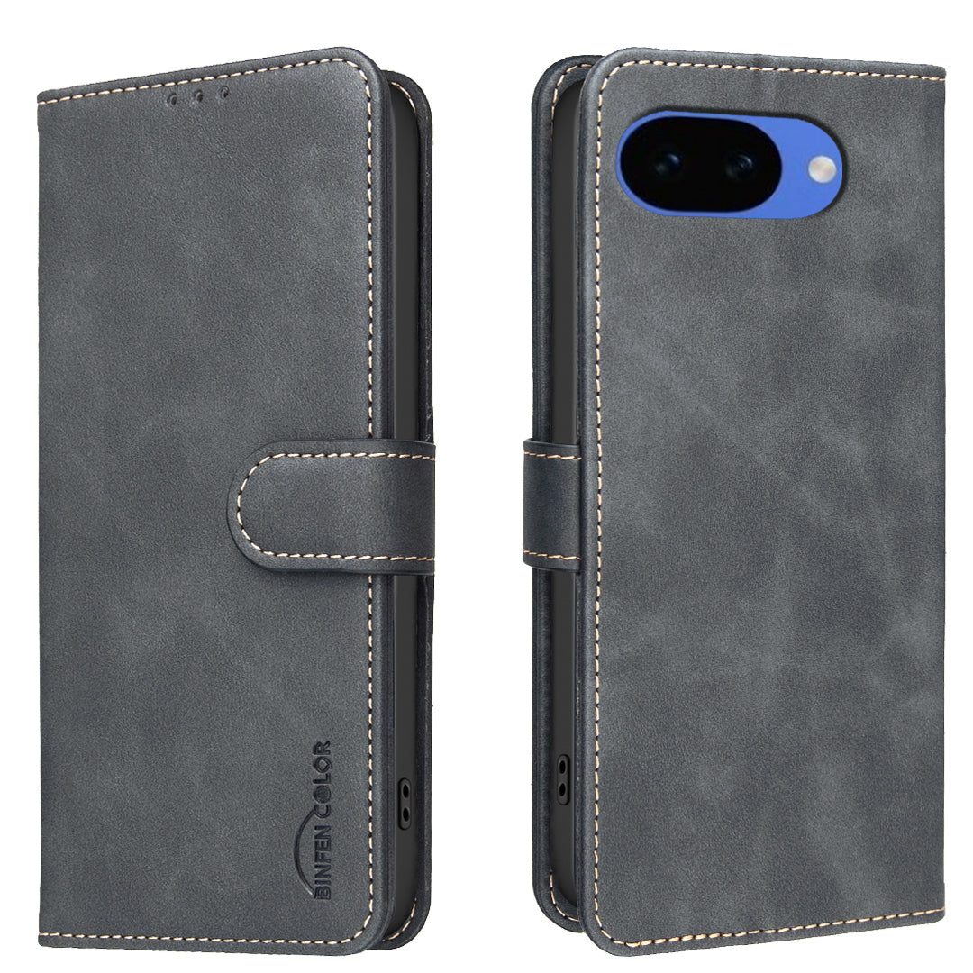 BINFEN COLOR For Google Pixel 10a  BF37 Case RFID Blocking Wallet Stand Leather Phone Cover