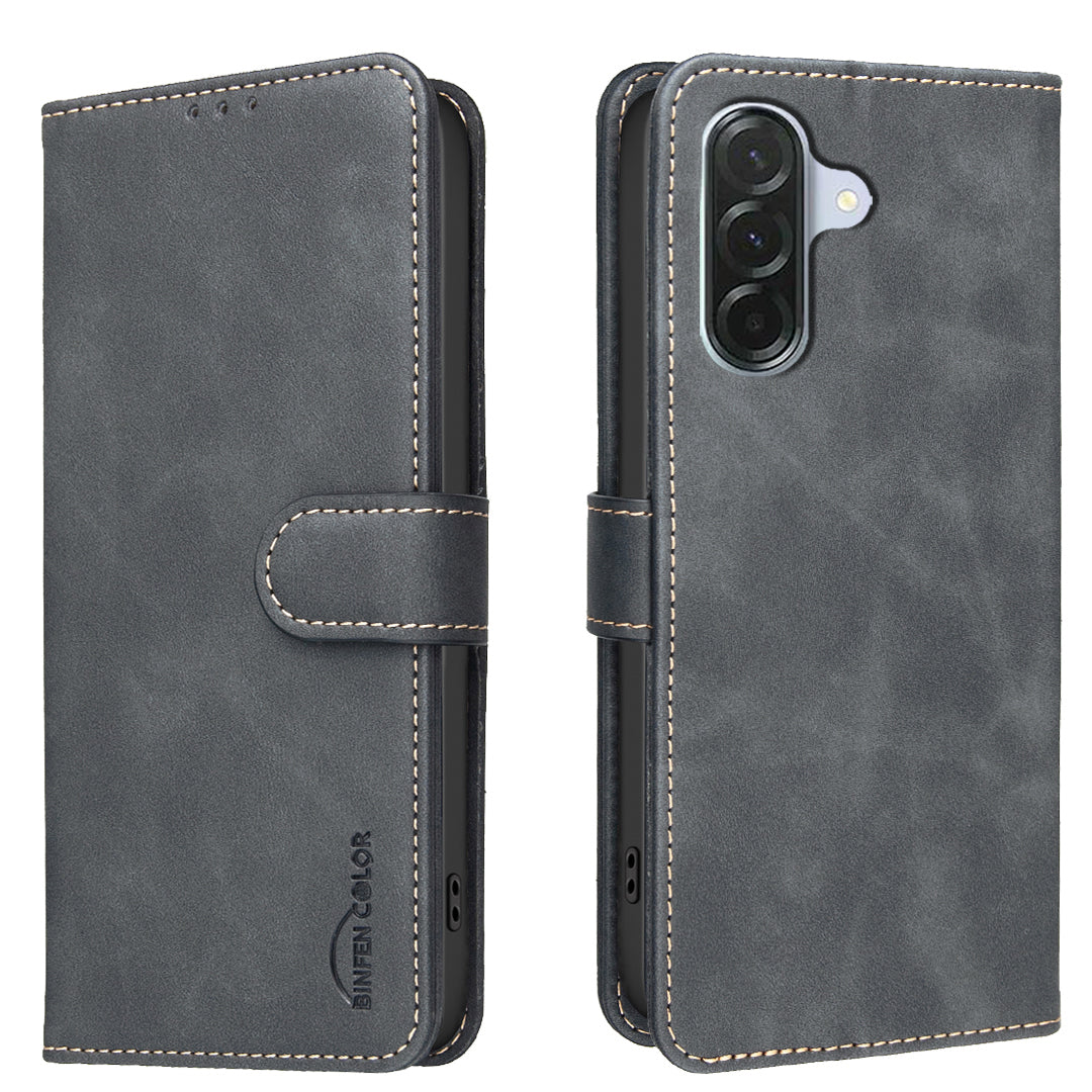 BINFEN COLOR For Samsung Galaxy A26 5G / Galaxy A17 5G / Galaxy A17 4G / Galaxy A27 5G  BF37 Case RFID Blocking Wallet Stand Leather Phone Cover