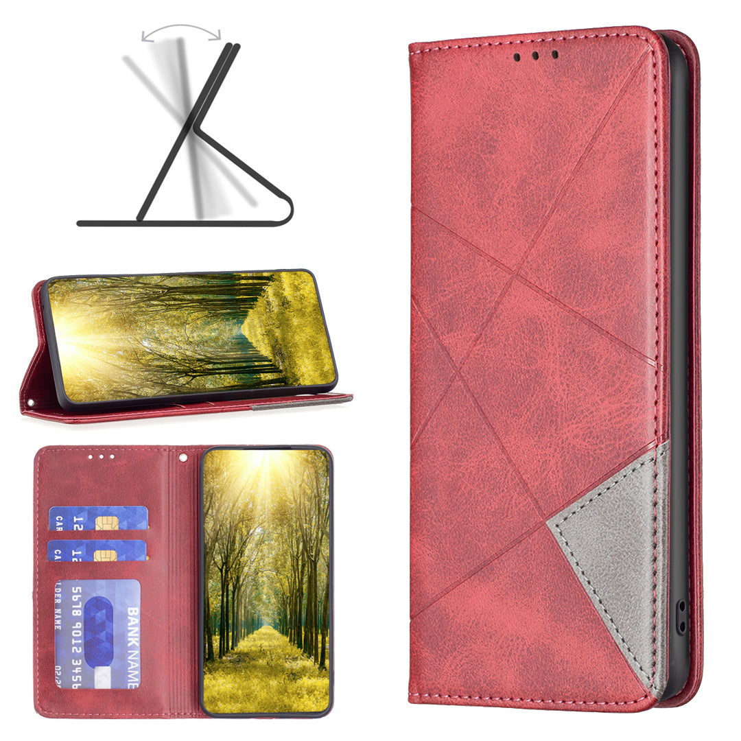 Honor X8d 4G Wallet-Handyhülle – Kratzfest, aus Leder, mit Ständer & bedruckten Kartenfächern