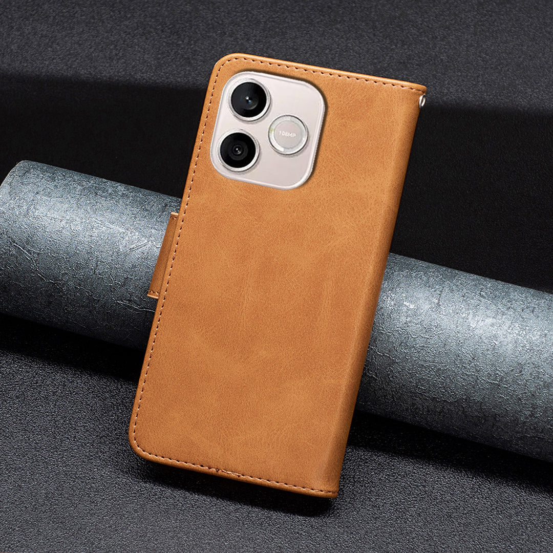For Honor 600 Lite 5G Case Shockproof PU Leather Cover with Wallet Card Slots