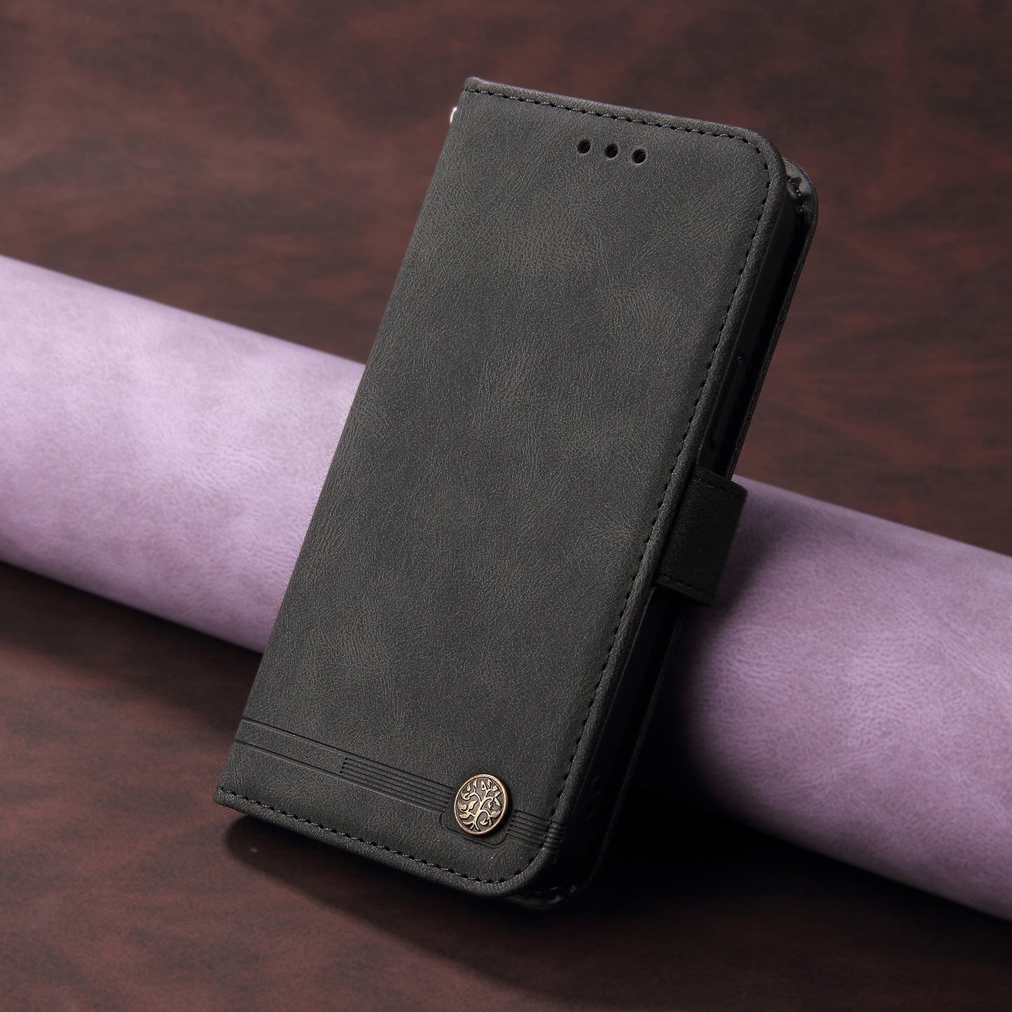 For Honor 600 Lite 5G Leather Wallet Cases Skin Touch Phone Cover Stand with Strap