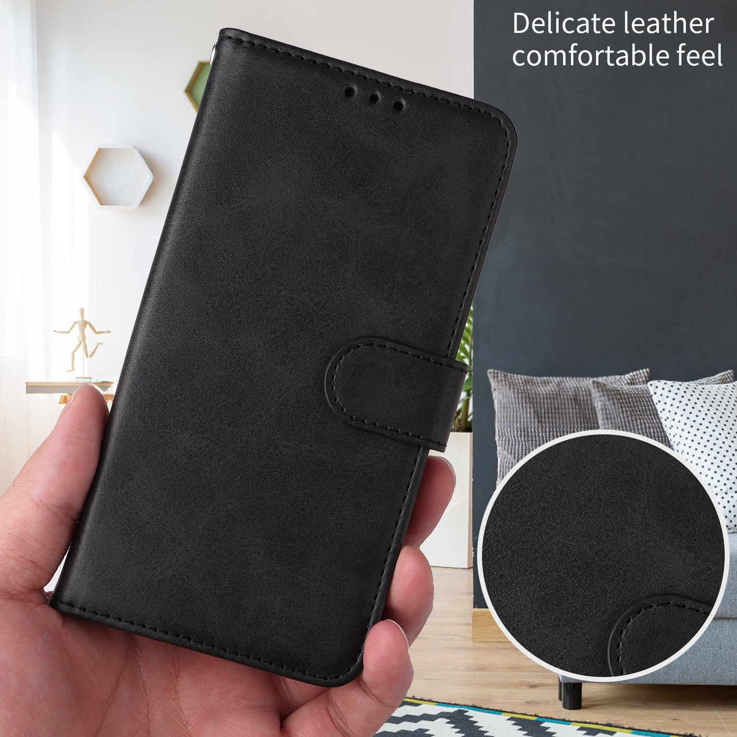 For Honor 600 Lite 5G Case Wallet PU Leather Folio Flip Phone Cover