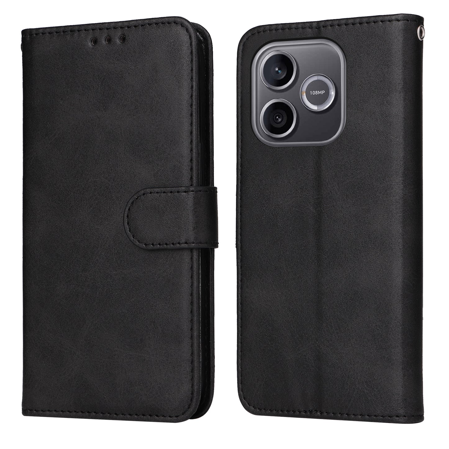 For Honor 600 Lite 5G Case Wallet PU Leather Folio Flip Phone Cover