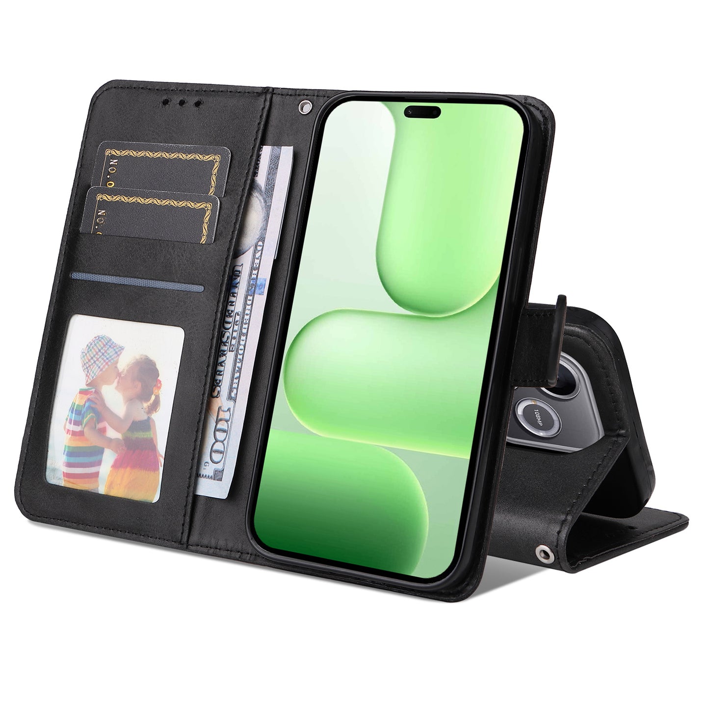 For Honor 600 Lite 5G Case Wallet PU Leather Folio Flip Phone Cover