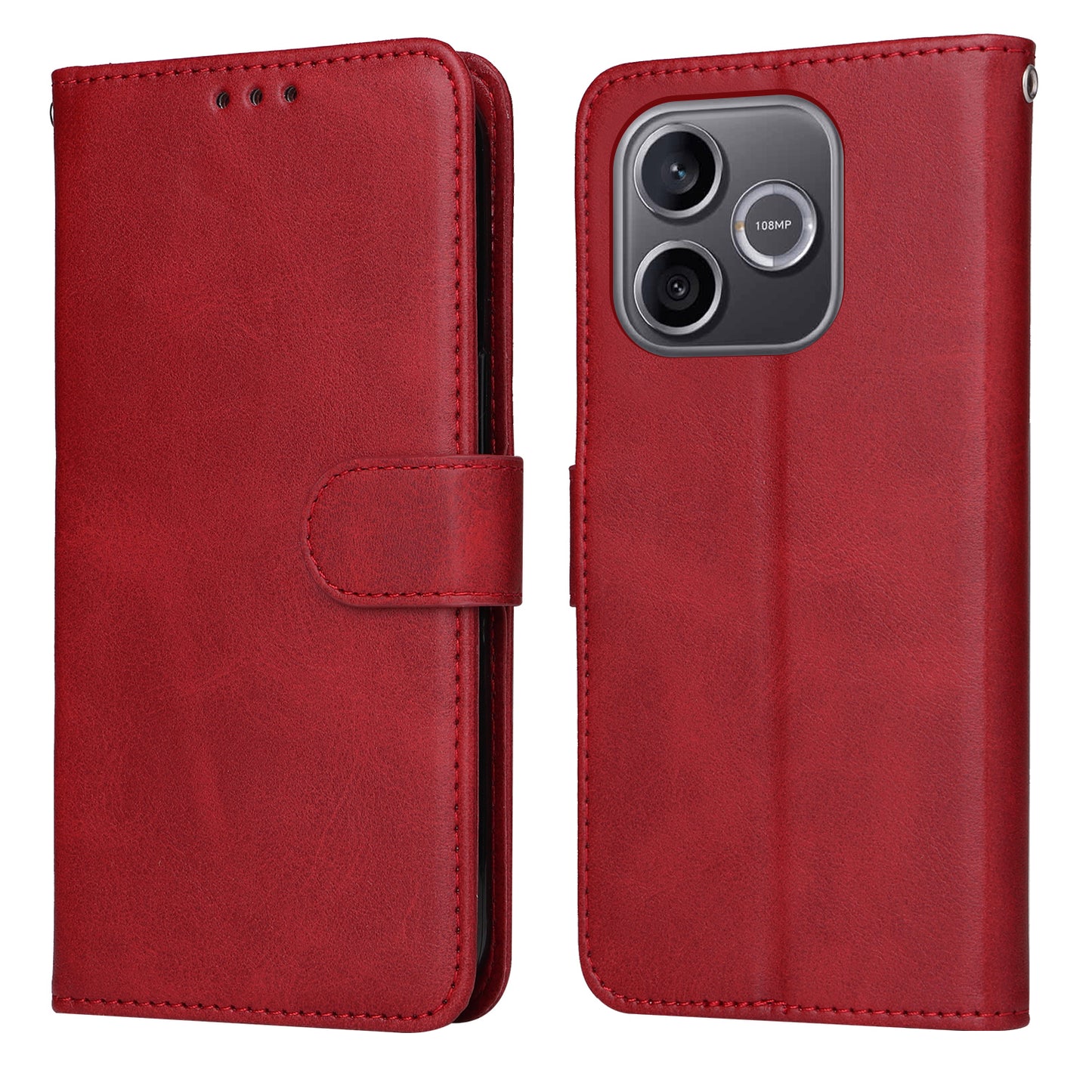 For Honor 600 Lite 5G Case Wallet PU Leather Folio Flip Phone Cover