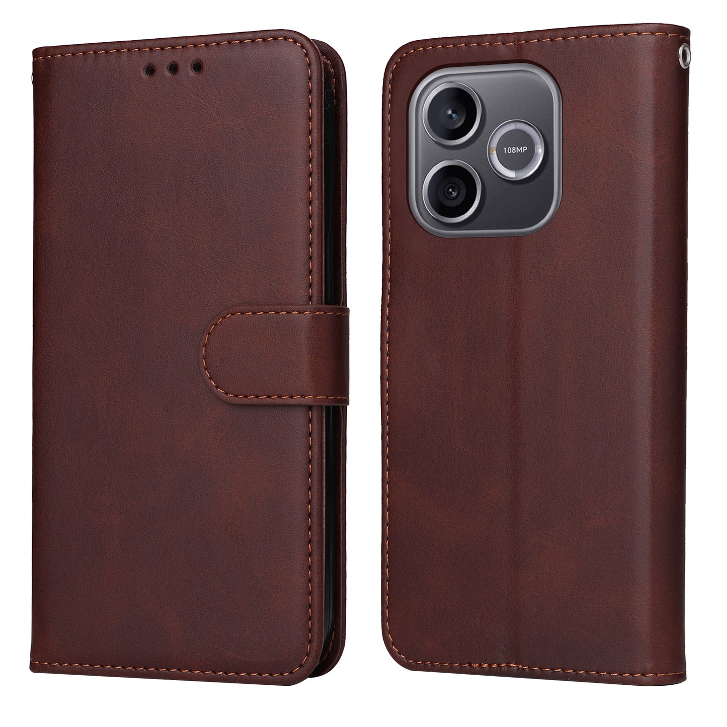For Honor 600 Lite 5G Case Wallet PU Leather Folio Flip Phone Cover