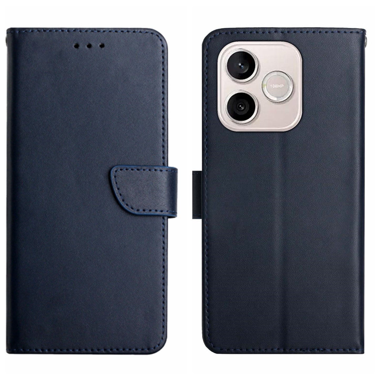 For Honor 600 Lite 5G Case Genuine Cow Leather Phone Cover Nappa Texture