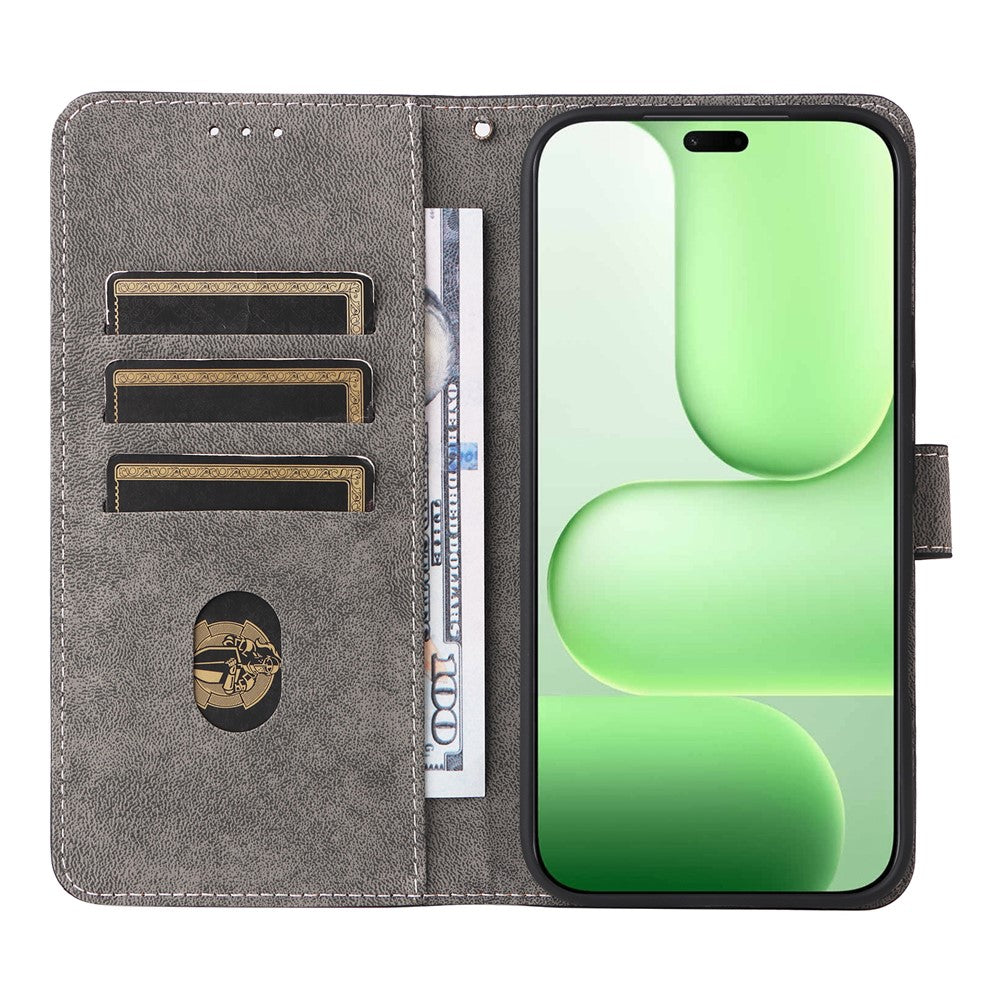 For Honor 600 Lite 5G / 500 Smart 5G Case Wallet RFID Blocking PU Leather Phone Cover Stand with Strap