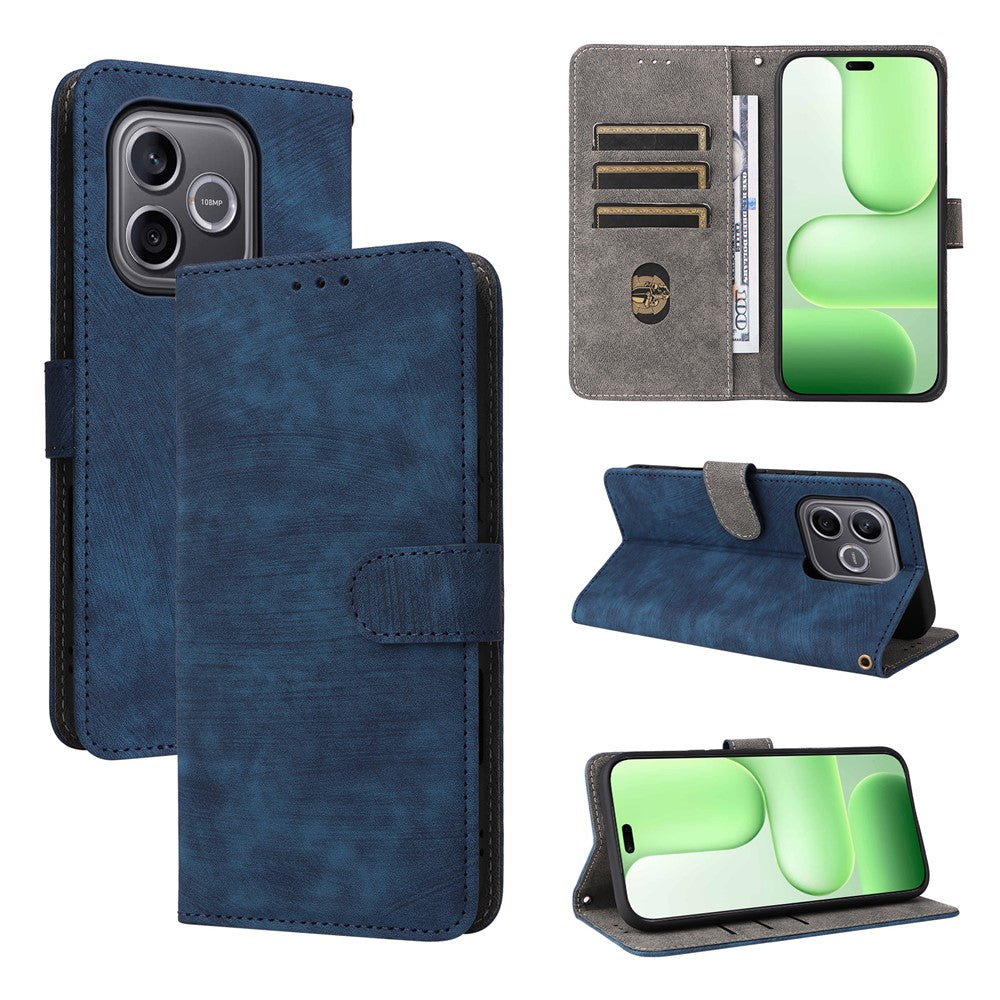For Honor 600 Lite 5G / 500 Smart 5G Case Wallet RFID Blocking PU Leather Phone Cover Stand with Strap