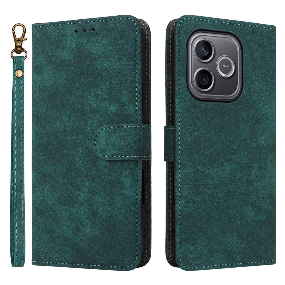 For Honor 600 Lite 5G / 500 Smart 5G Case Wallet RFID Blocking PU Leather Phone Cover Stand with Strap