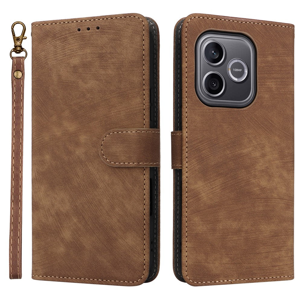 For Honor 600 Lite 5G / 500 Smart 5G Case Wallet RFID Blocking PU Leather Phone Cover Stand with Strap