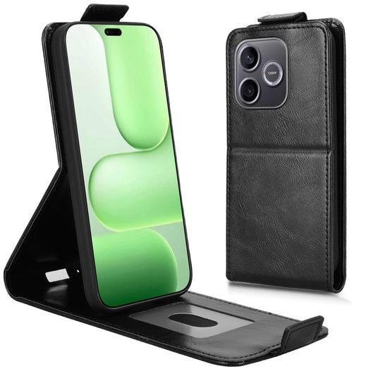 Honor 600 Lite 5G Handyhülle – Standgehäuse mit Magnetverschluss, vertikales Flip-Leder-Handycover mit Kartenhalter