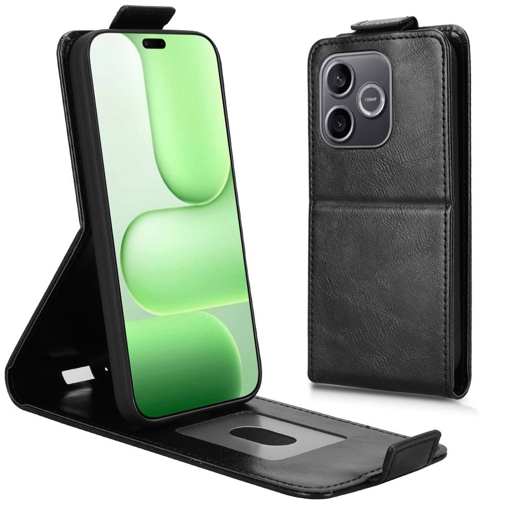 For Honor 600 Lite 5G Stand Case Magnetic Clasp Vertical Flip Leather Phone Cover with Card Holder