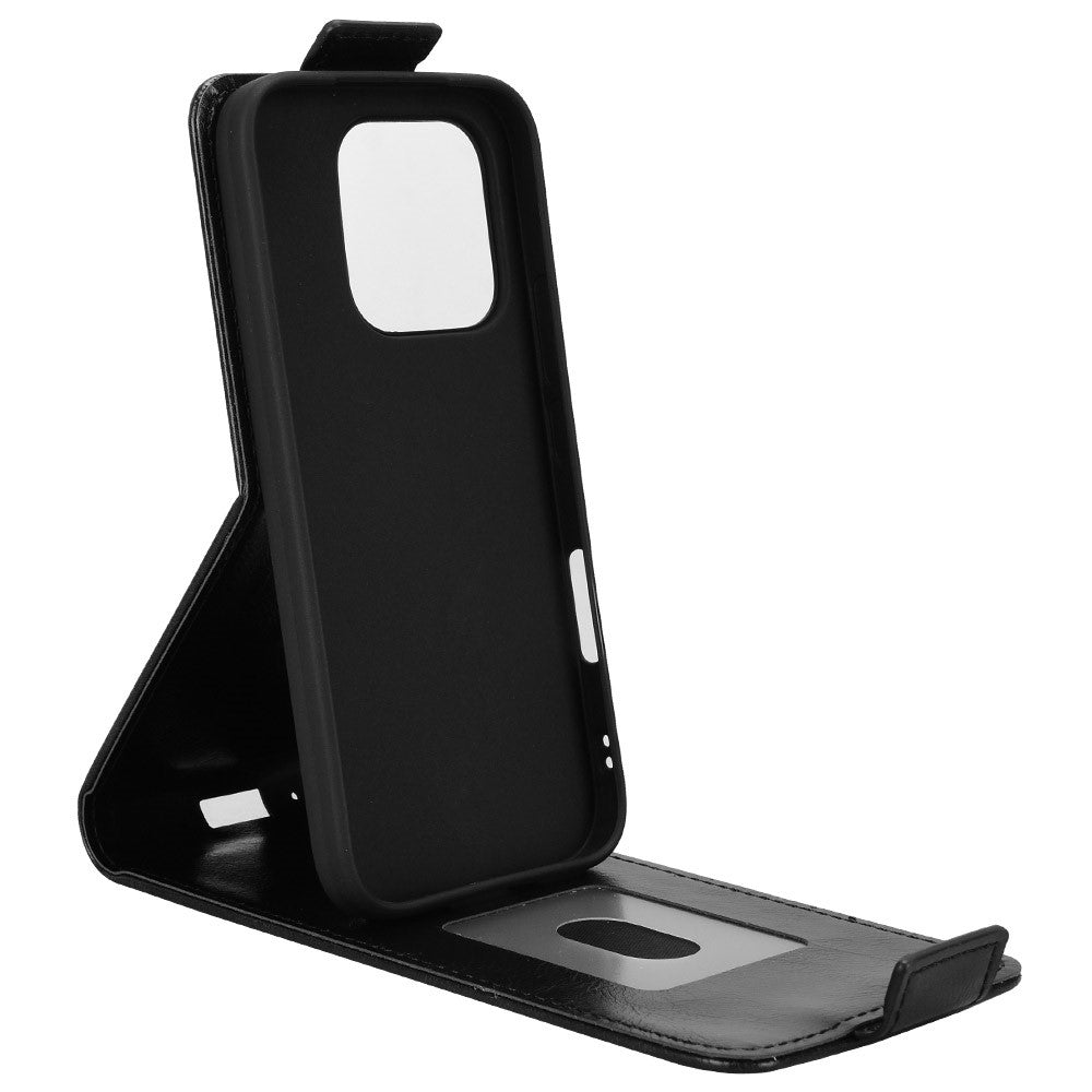For Honor 600 Lite 5G Stand Case Magnetic Clasp Vertical Flip Leather Phone Cover with Card Holder