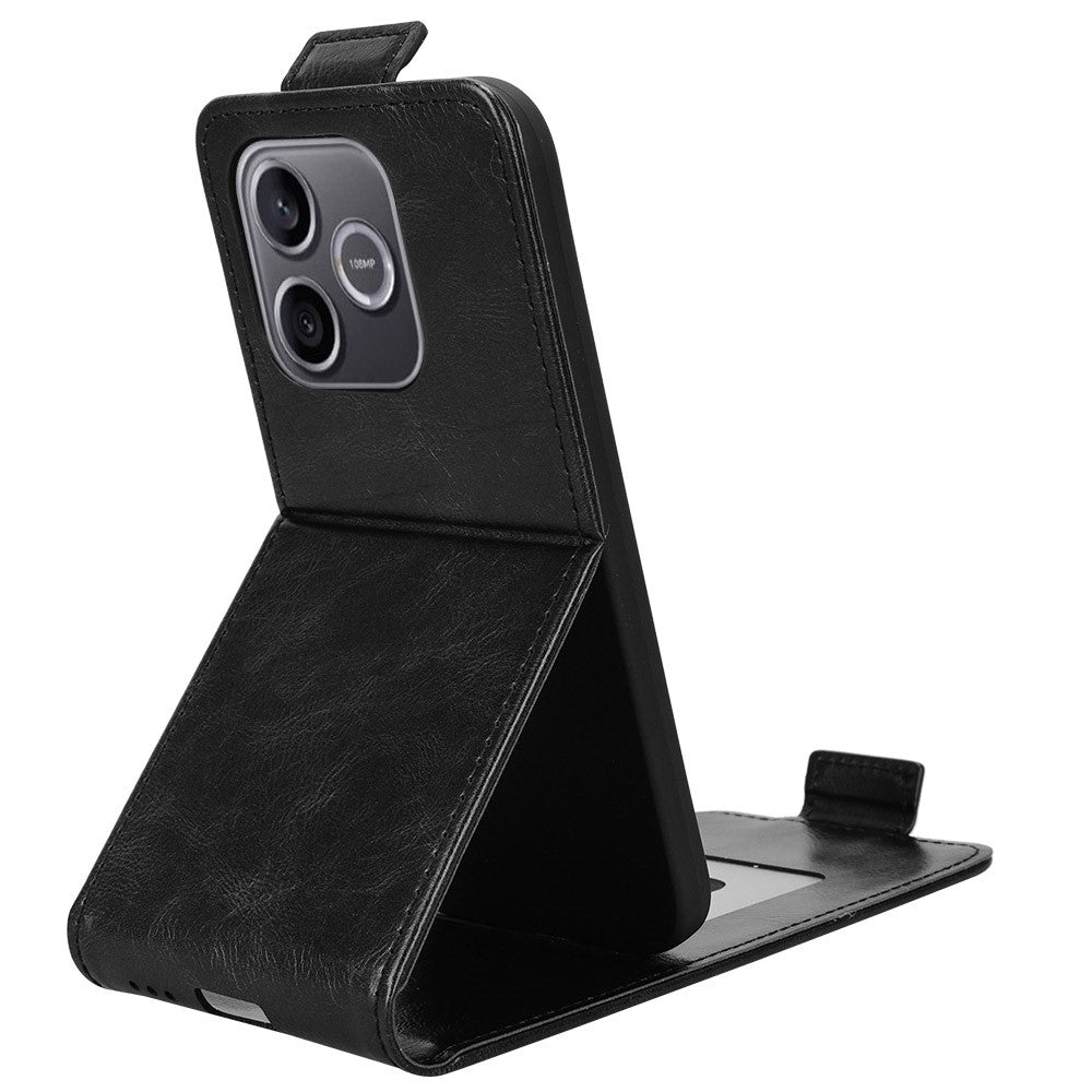For Honor 600 Lite 5G Stand Case Magnetic Clasp Vertical Flip Leather Phone Cover with Card Holder