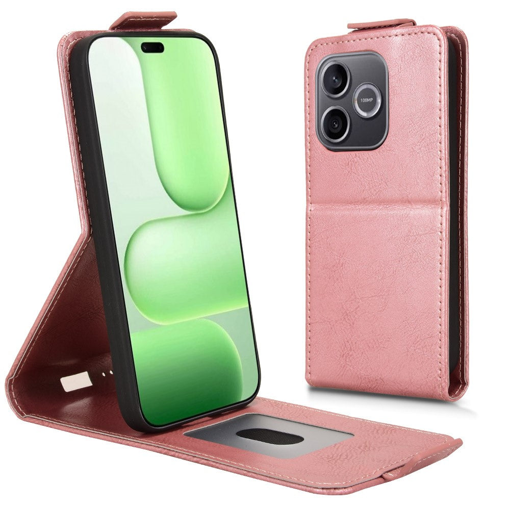 For Honor 600 Lite 5G Stand Case Magnetic Clasp Vertical Flip Leather Phone Cover with Card Holder