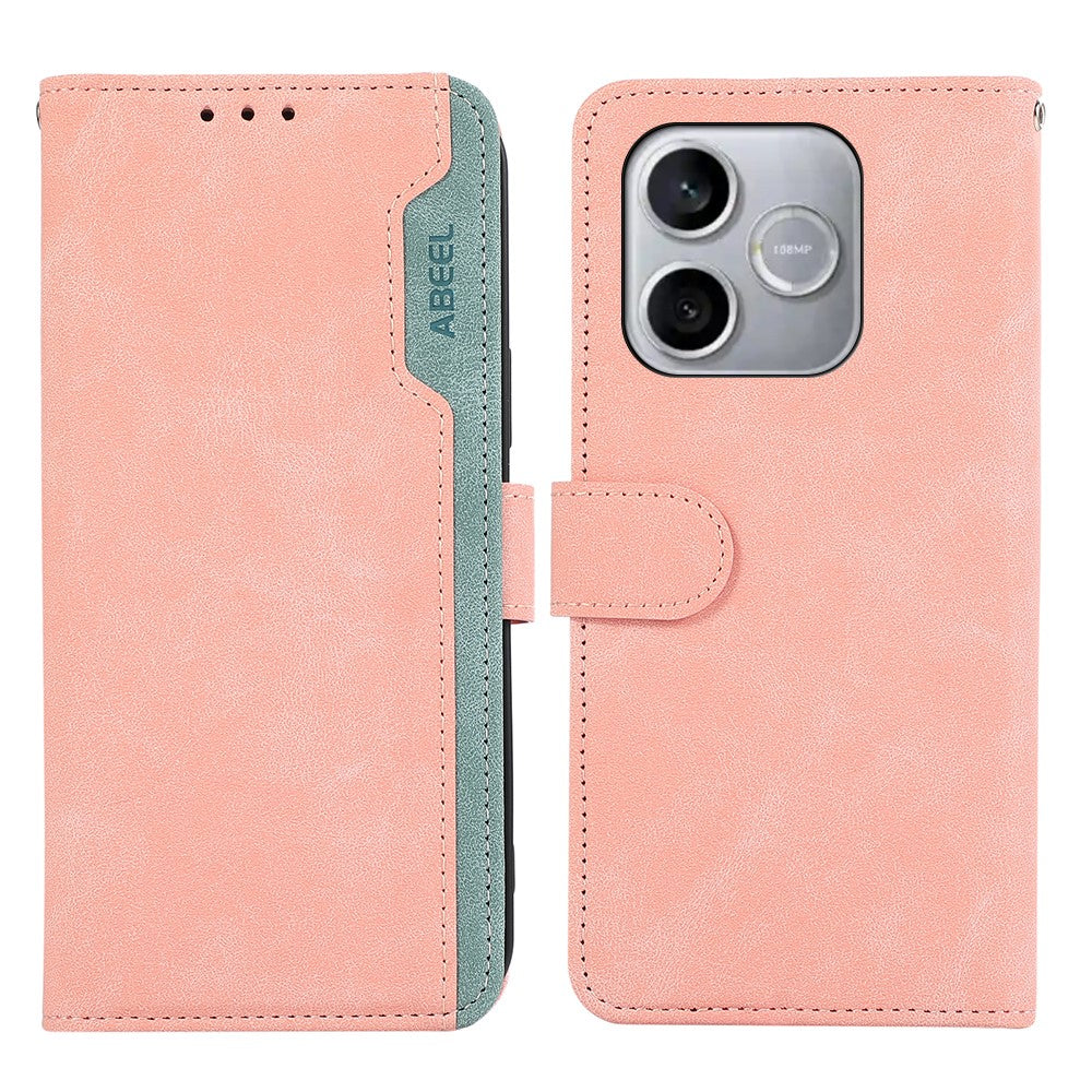 ABEEL For Honor 600 Lite 5G Case Color Splicing Leather Flip Phone Cover RFID Blocking