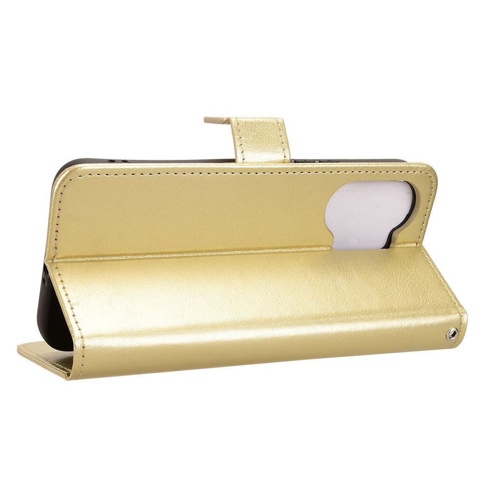 For Xiaomi Redmi Turbo 5 Max 5G / Xiaomi Poco X8 Pro Max 5G PU Leather Case with Strap Crazy Horse Texture Phone Wallet Cover