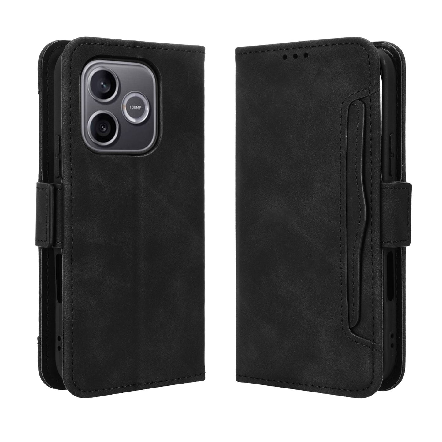For Honor 600 Lite 5G Leather Case Phone Wallet Cover with Multiple Card Slots