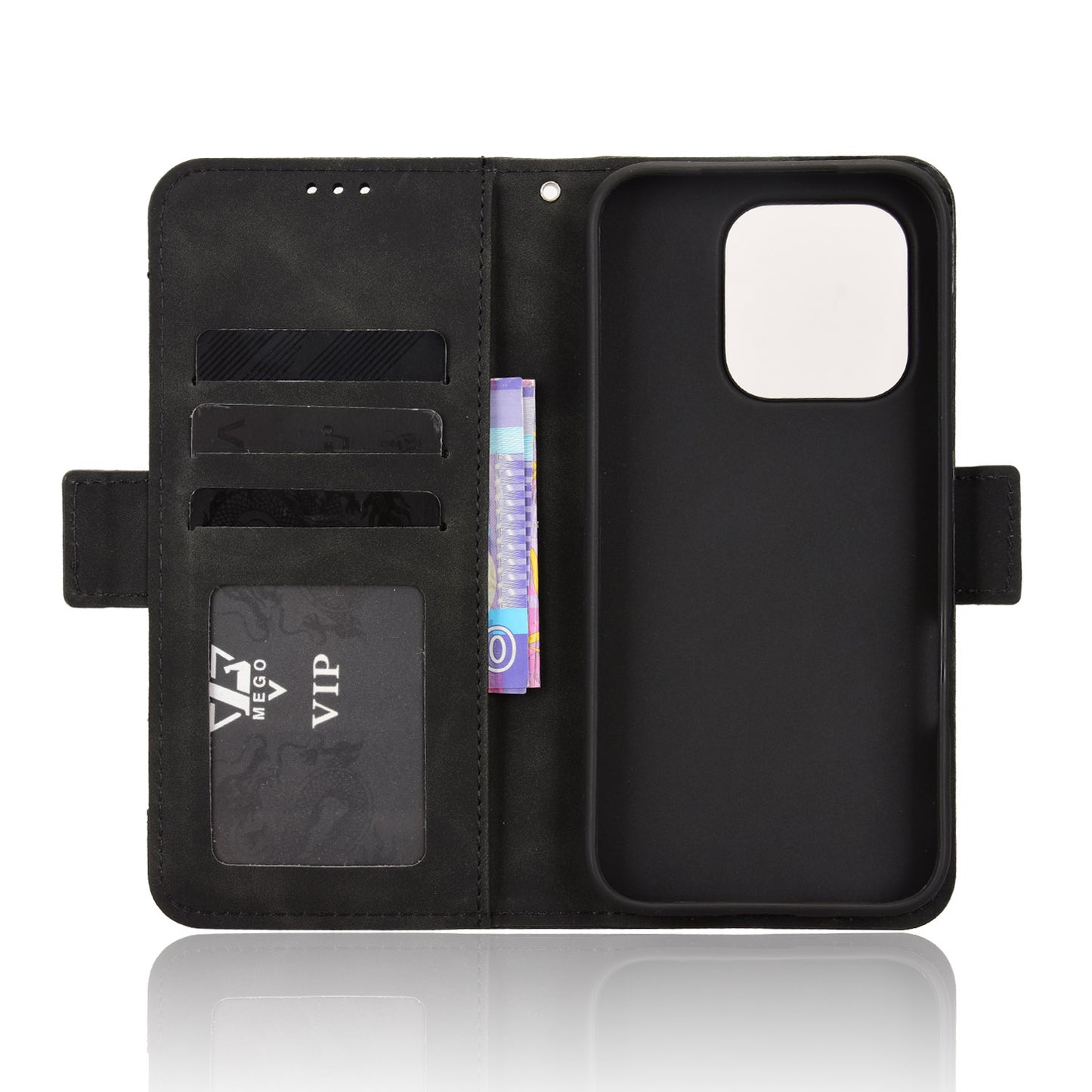 For Honor 600 Lite 5G Leather Case Phone Wallet Cover with Multiple Card Slots