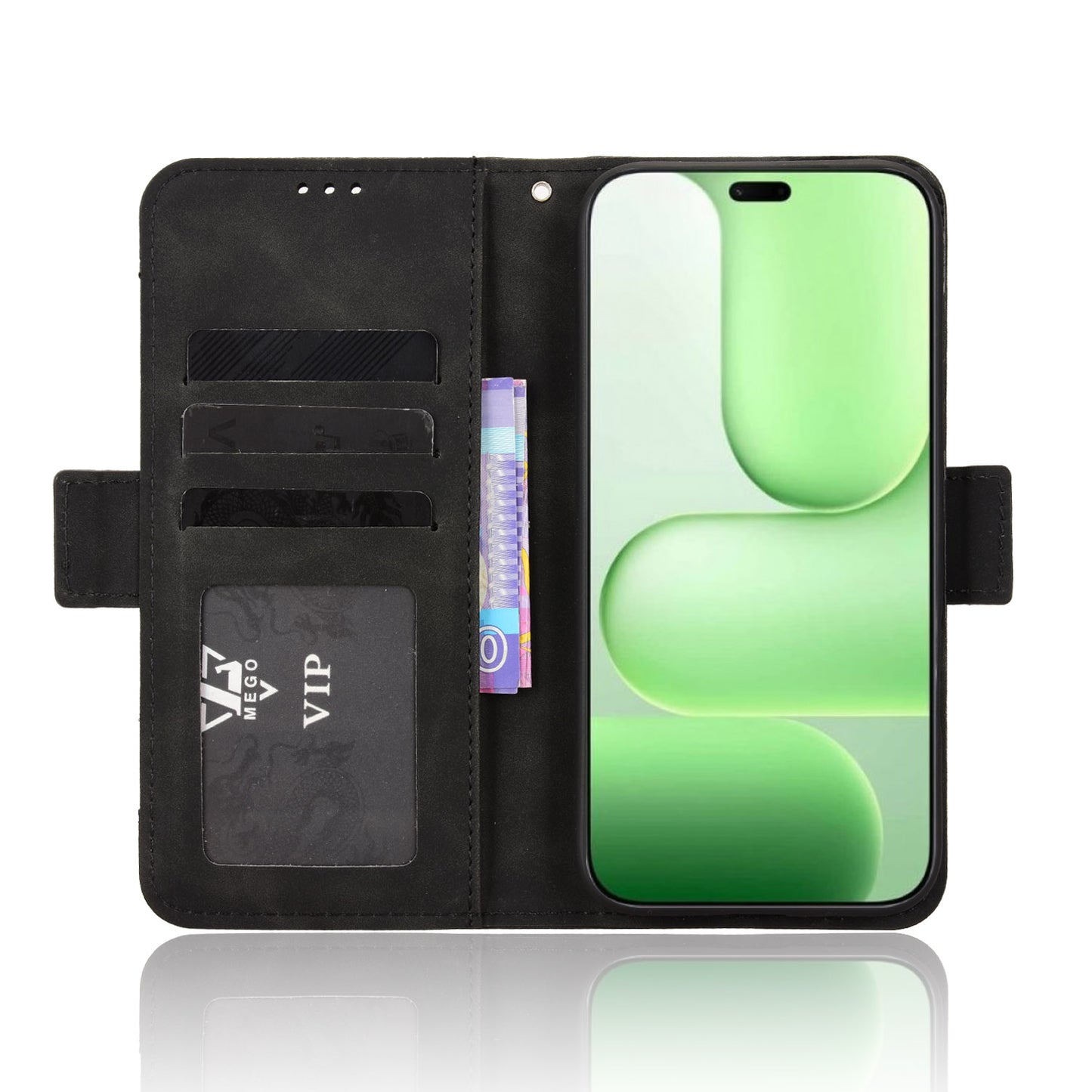 For Honor 600 Lite 5G Leather Case Phone Wallet Cover with Multiple Card Slots